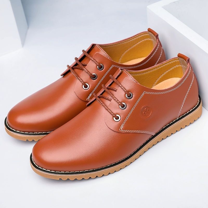 Rutschfeste Herren-Freizeitschuhe aus Leder mit Schnürung detail 5