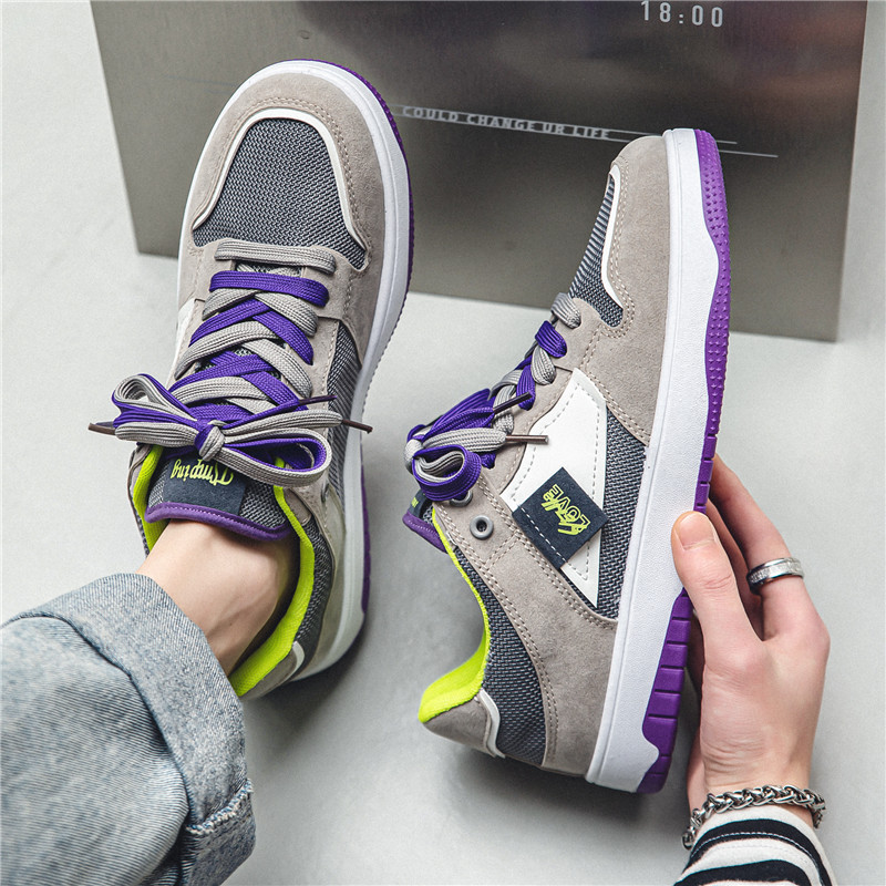 Atmungsaktive Herren-Skateschuhe aus Mesh im Colorblock-Design