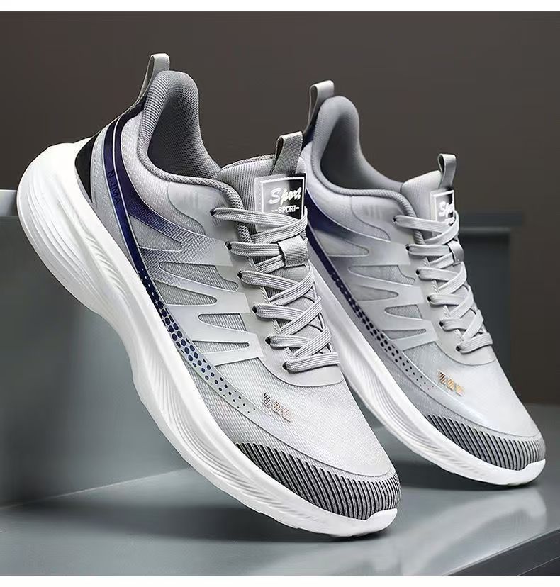 Leichte, atmungsaktive Mesh-Laufschuhe für Herren detail 4