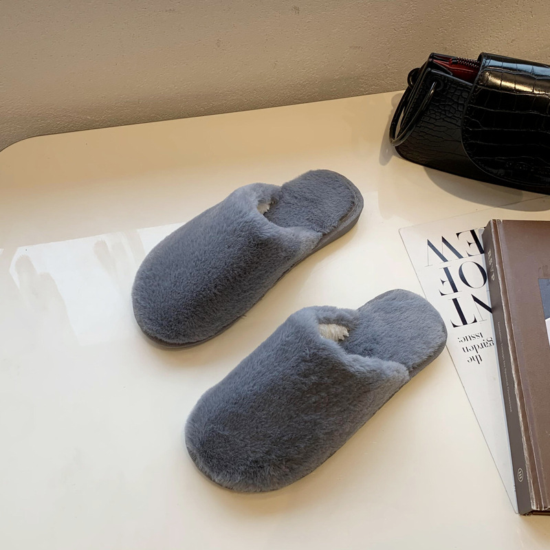 Women's Cozy Warm Plush Slip-On Slippers 5