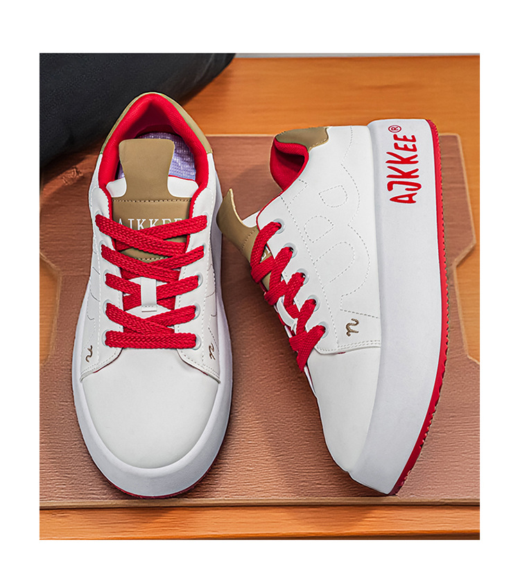Unisex Plateau Freizeitschuhe zum Schnüren mit Erhöhung detail 17