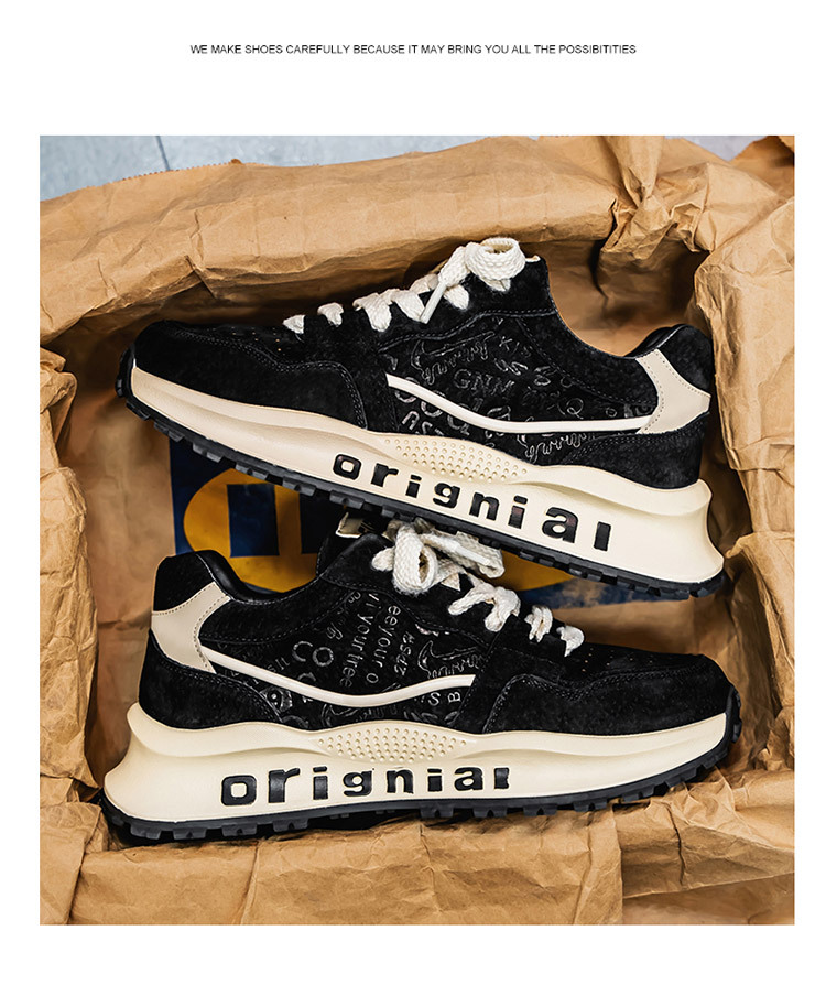 Men's Colorblock Cushioned Platform Casual Shoes detail 14