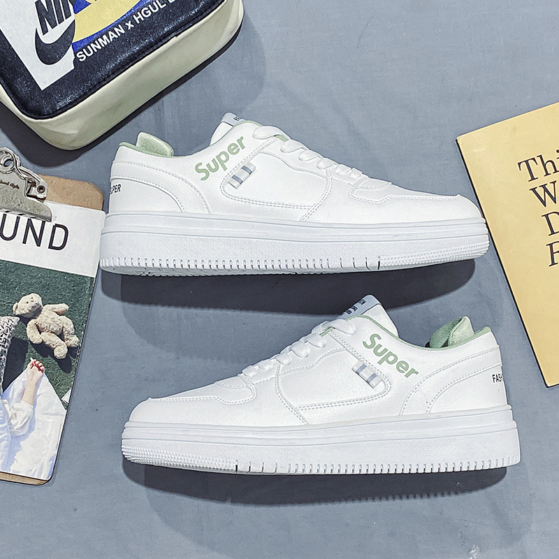 Lage vetersneakers voor heren van PU-leer 5