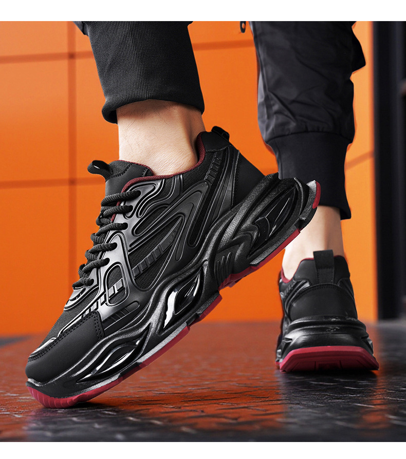 Atmungsaktive Plateau-Sneaker für Herren mit Dämpfung detail 1
