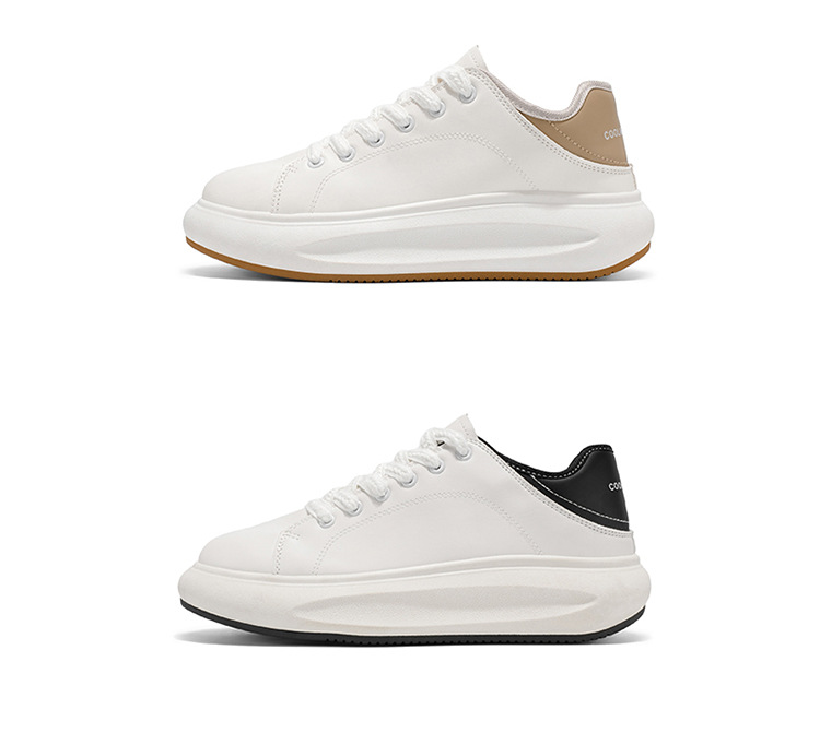 Gedämpfte Plateau-Freizeitschuhe für Herren mit Schnürung detail 2
