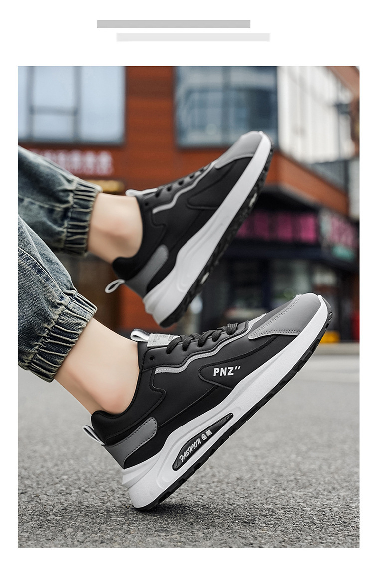 Freizeitschuhe für Herren mit Colorblocking & gepolsterter Plateausohle detail 7