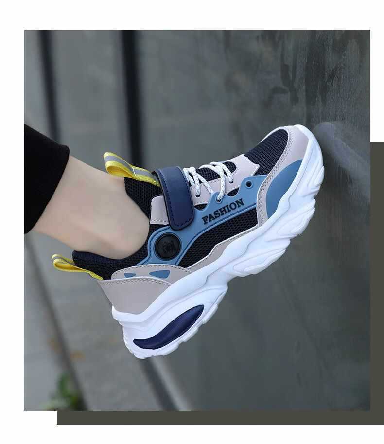Atmungsaktive gedämpfte Laufschuhe für Kinder aus Mesh detail 2