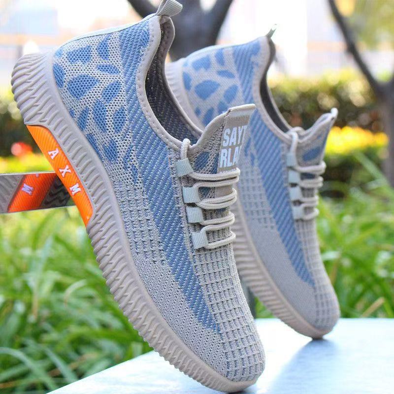 Zapatillas de running para hombre ligeras y transpirables de punto 4