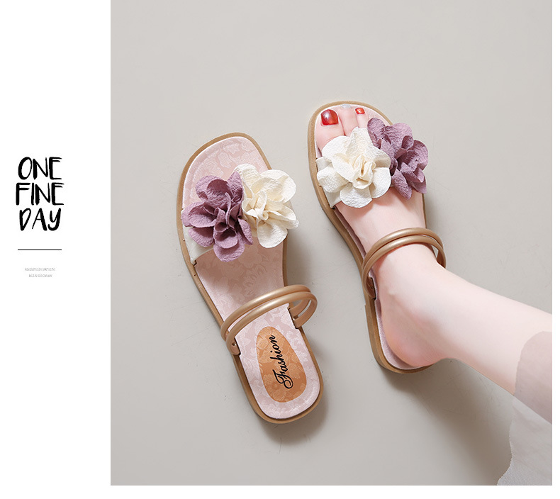 Women's Floral Lightweight Slip-On Flat Slippers detail 14