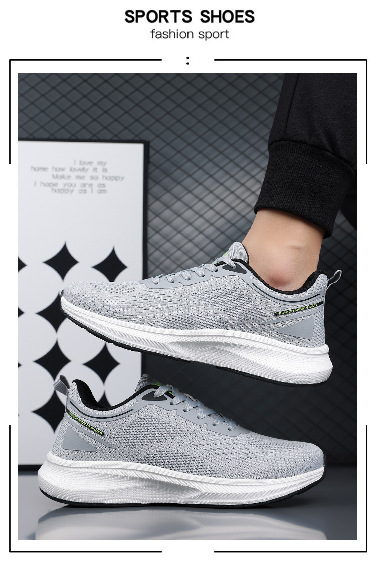 Lichte en ademende mesh hardloopschoenen voor heren detail 5