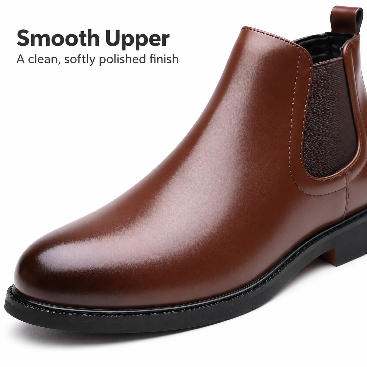Men's Leather Chelsea Boots detail 1