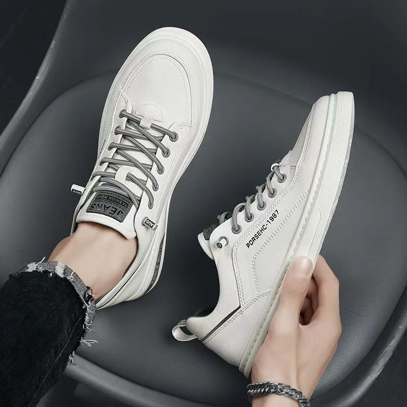 Atmungsaktive Herren-Freizeitschuhe aus PU-Leder zum Schnüren 5