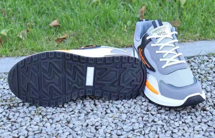 Men's Breathable Colorblock Lace-Up Sneakers detail 9