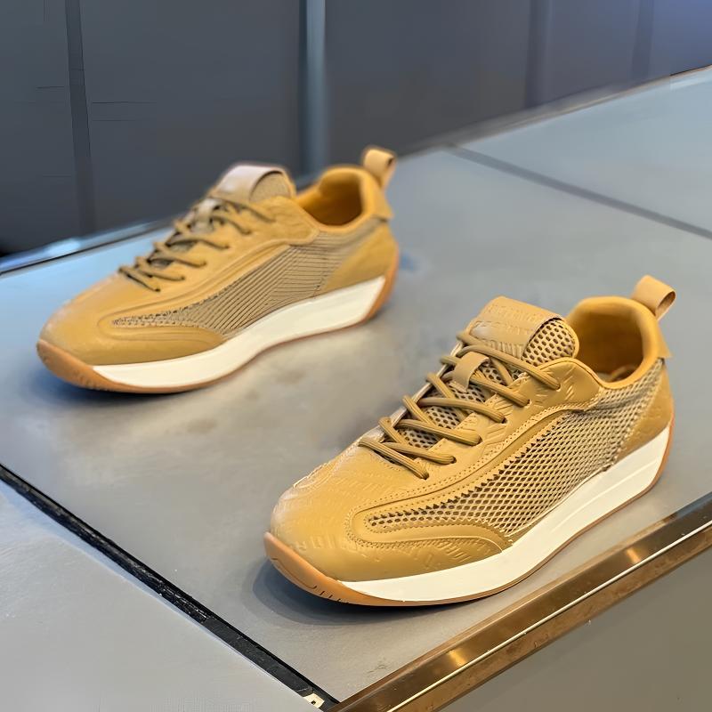 Atmungsaktive Herren-Freizeitschuhe aus Mesh mit Schnürung & Plateau detail 14