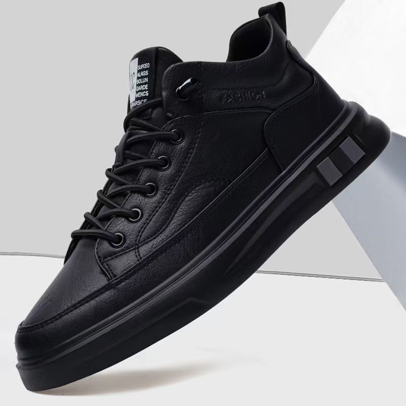Scarpe casual da uomo in pelle PU stringate con suola ammortizzata detail 5