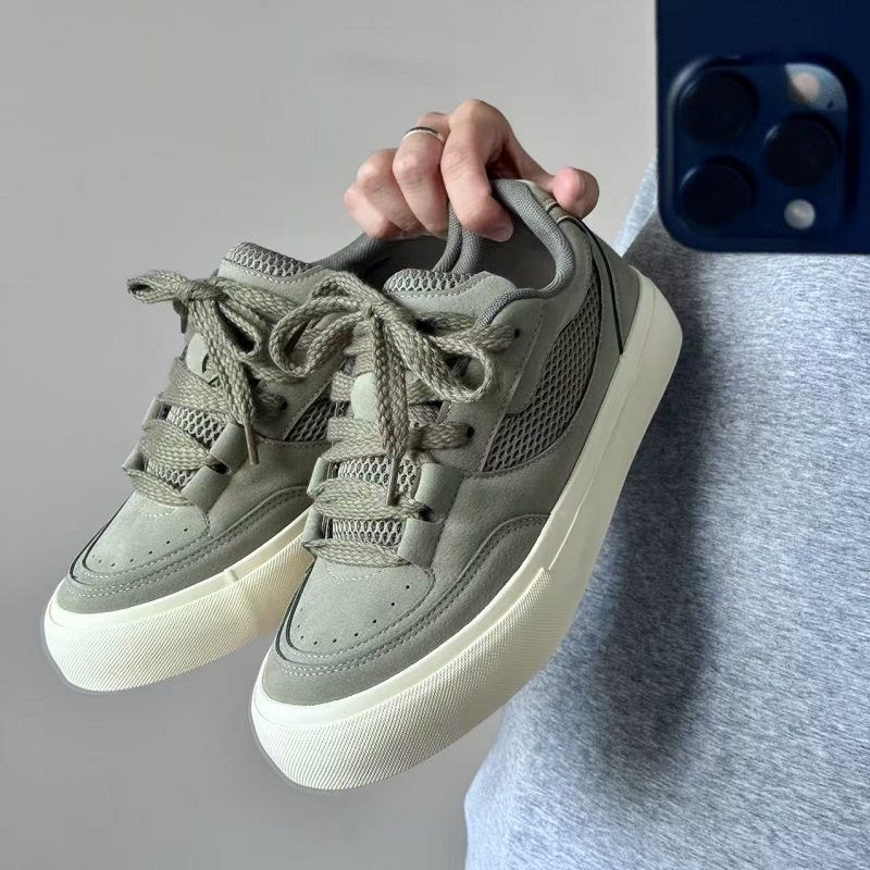 Chaussures de skate unisexes respirantes à lacets en daim detail 3