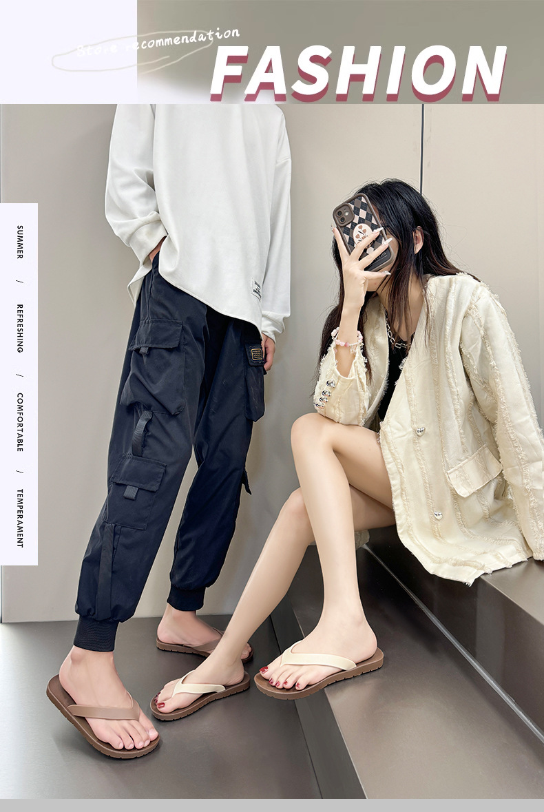 Unisex Lightweight Waterproof Slip-On Flip-Flops detail 1
