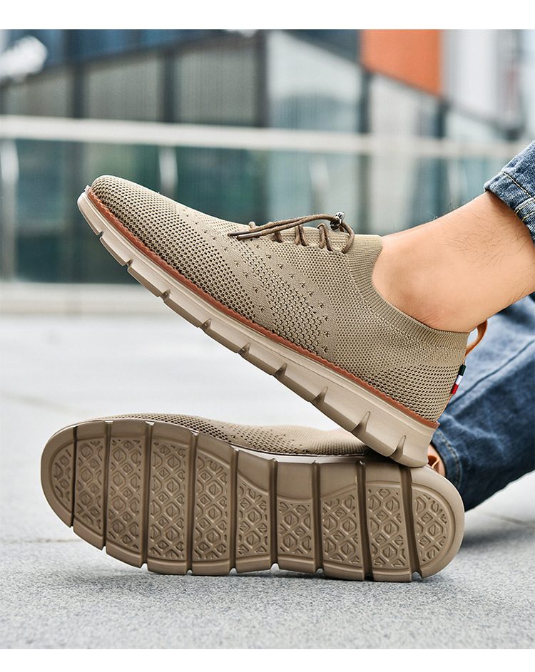 Leichte, atmungsaktive Strick-Freizeitschuhe für Herren detail 8