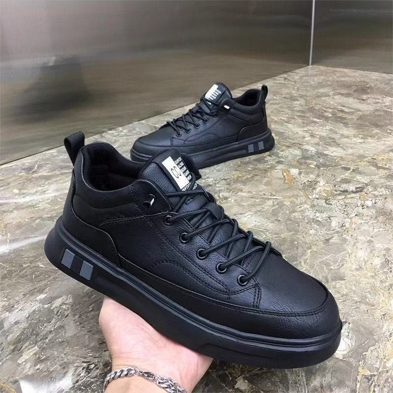 Scarpe casual da uomo in pelle PU stringate con suola ammortizzata 5
