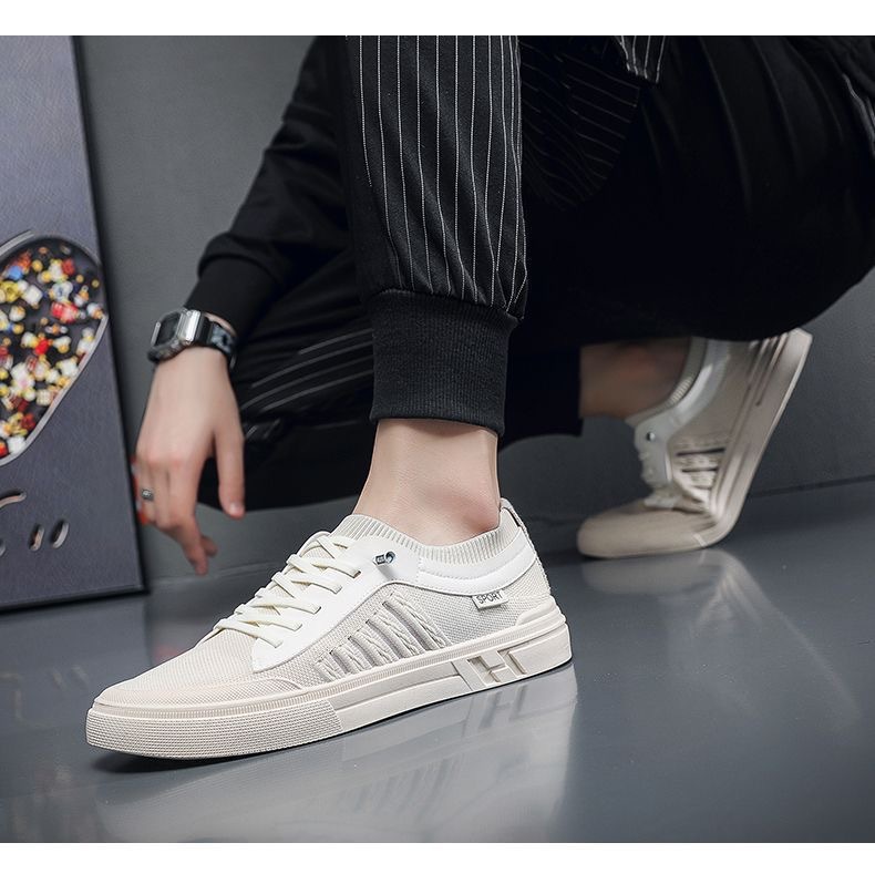 Men's Breathable Lightweight Lace-Up Casual Shoes detail 1