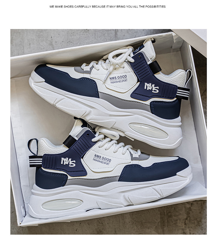 Sneakers stringate da uomo con plateau e suola ammortizzata detail 20