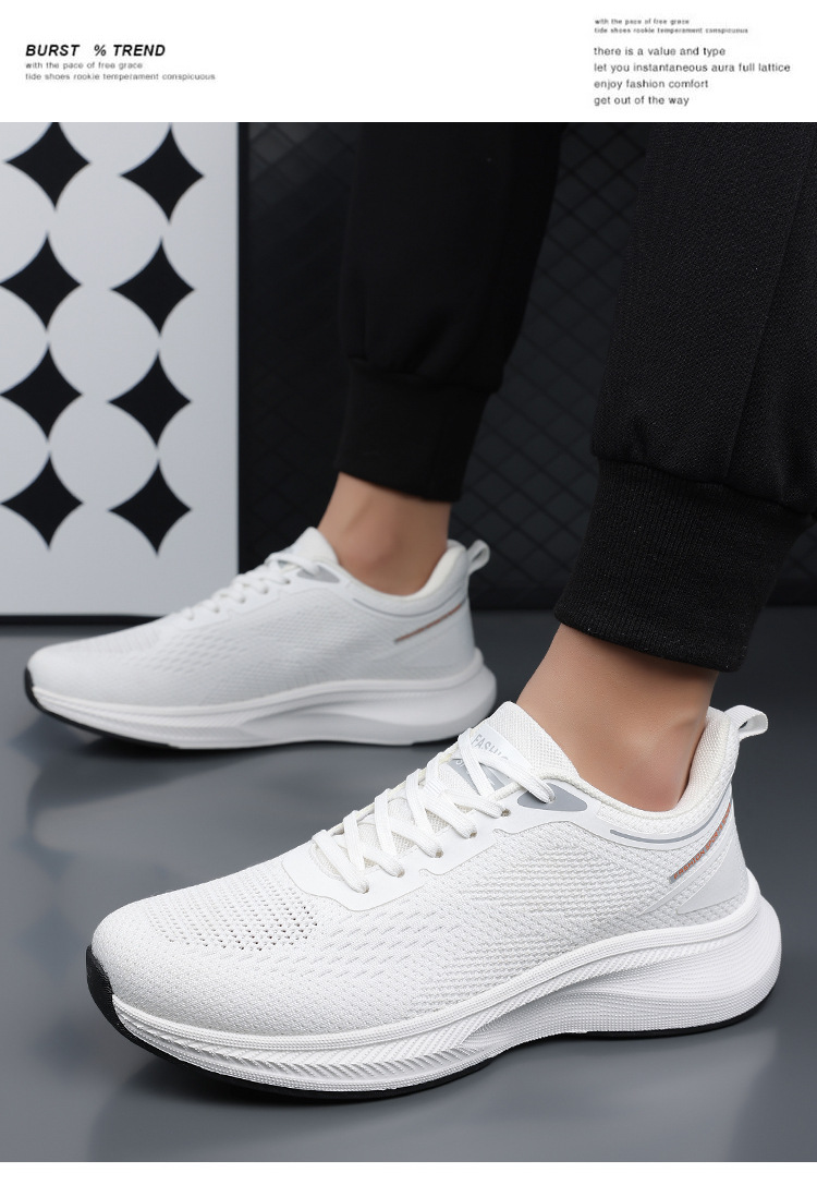 Lichte en ademende mesh hardloopschoenen voor heren detail 3
