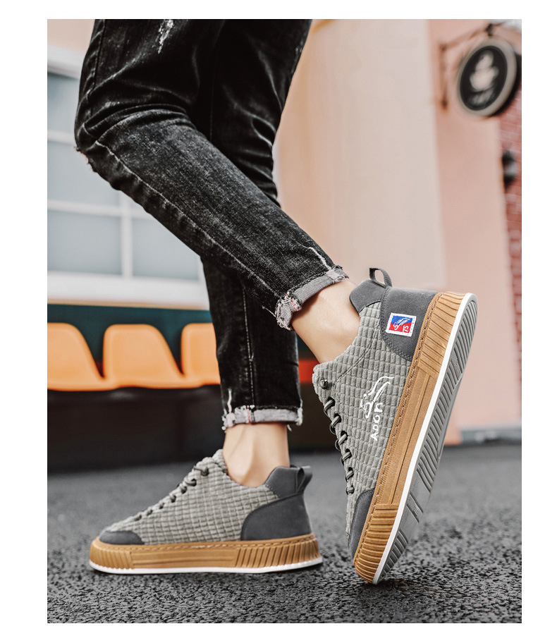 Men's Vintage Lace-Up Non-Slip Casual Shoes detail 7