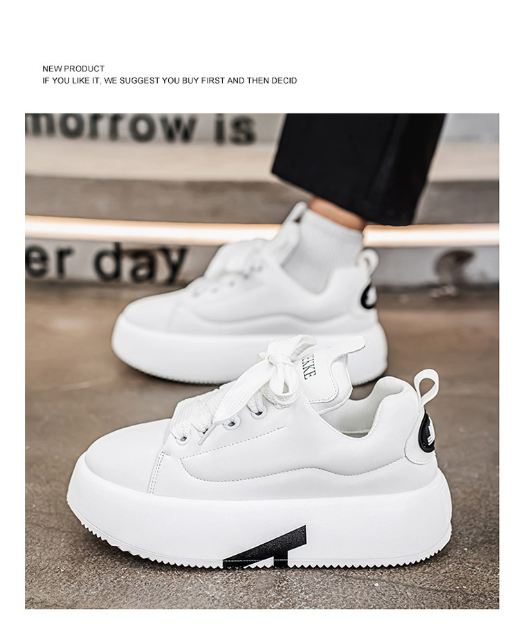 Chaussures casual unisexes à plateforme et lacets style chunky detail 7