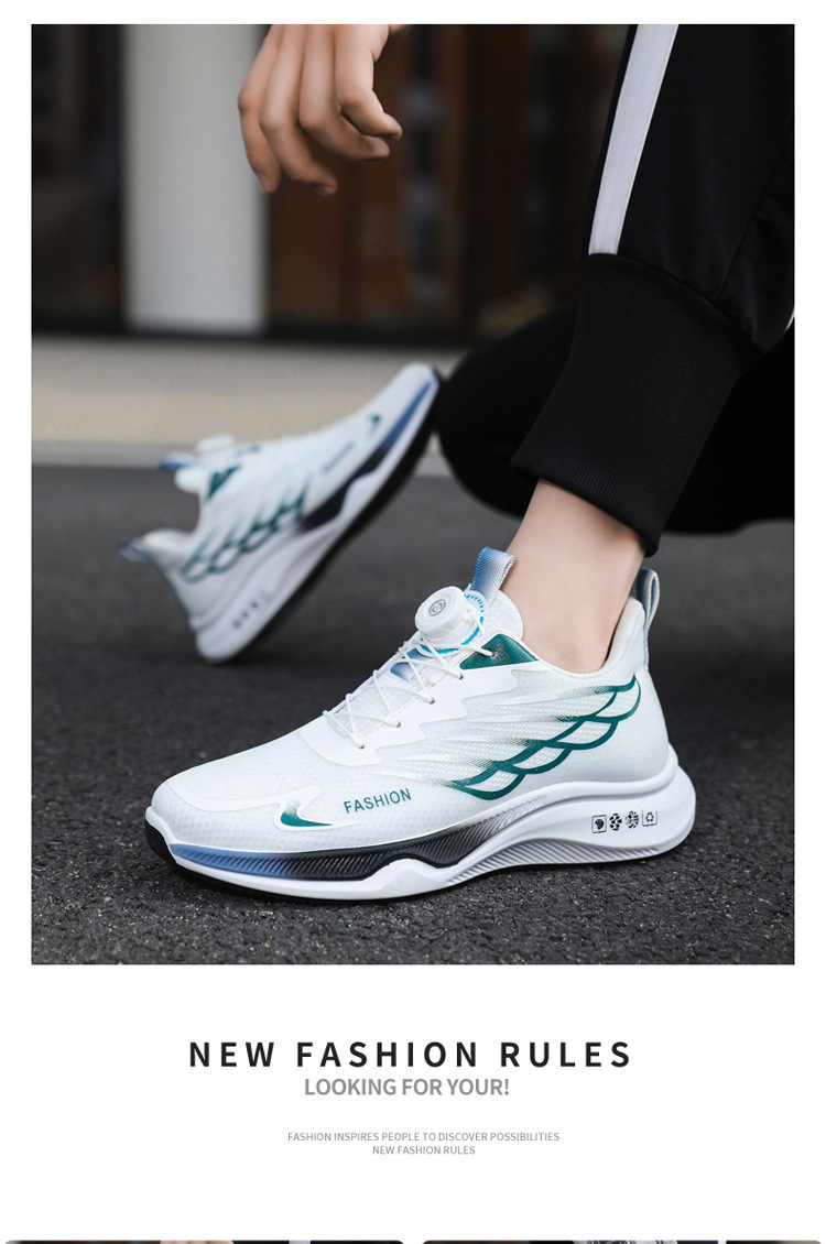 Atmungsaktive, leichte Herren-Laufschuhe detail 1