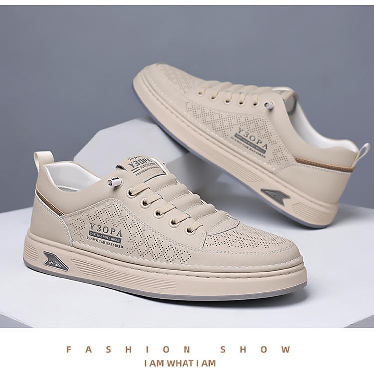 Chaussures casual pour homme respirantes et perforées à lacets detail 8