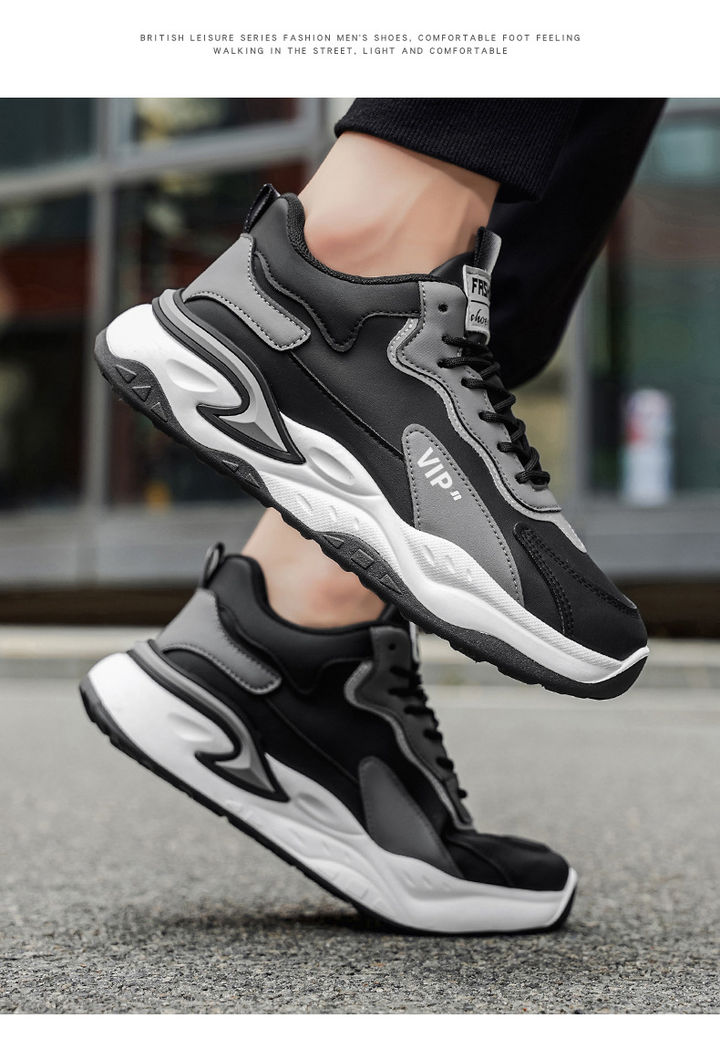 Chaussures casual homme à plateforme et semelle amortissante detail 5