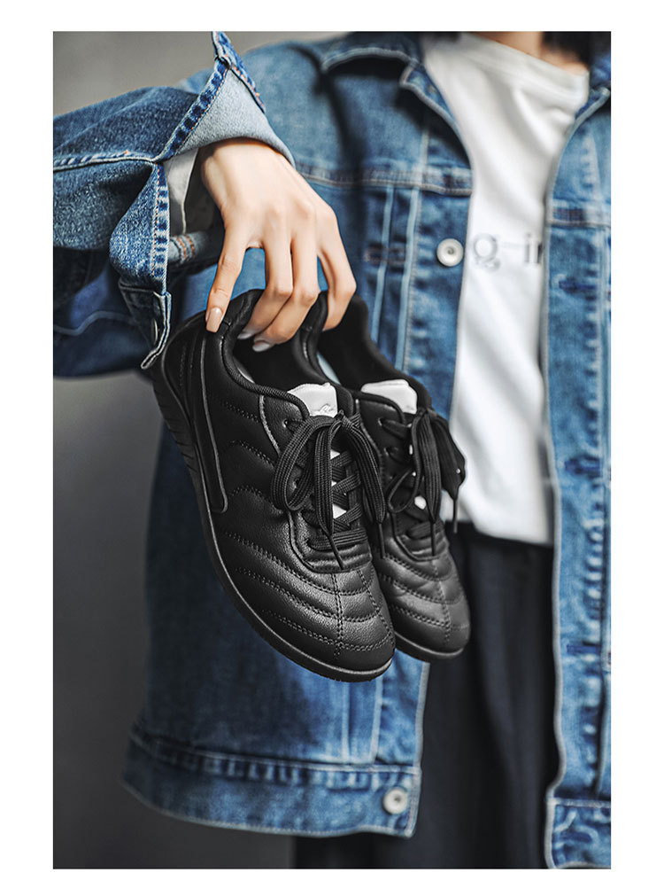 Leichte PU-Leder Freizeitschuhe für Herren mit Schnürung detail 5