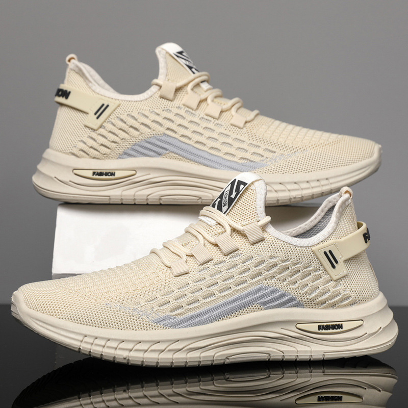 Men's Breathable Mesh Lightweight Lace-Up Running Shoes 5