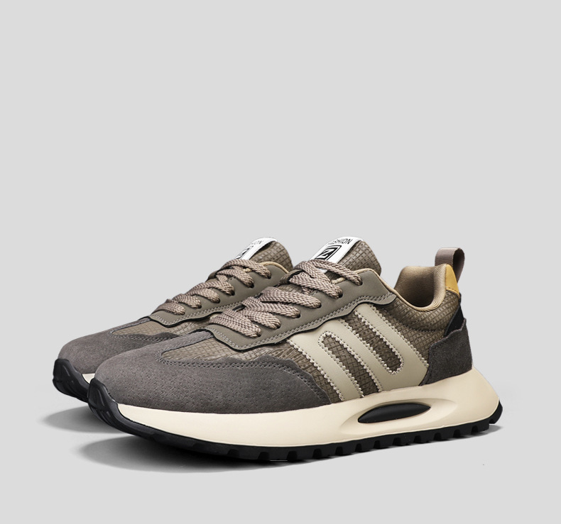 Scarpe casual da uomo ammortizzate e traspiranti con design color block detail 11