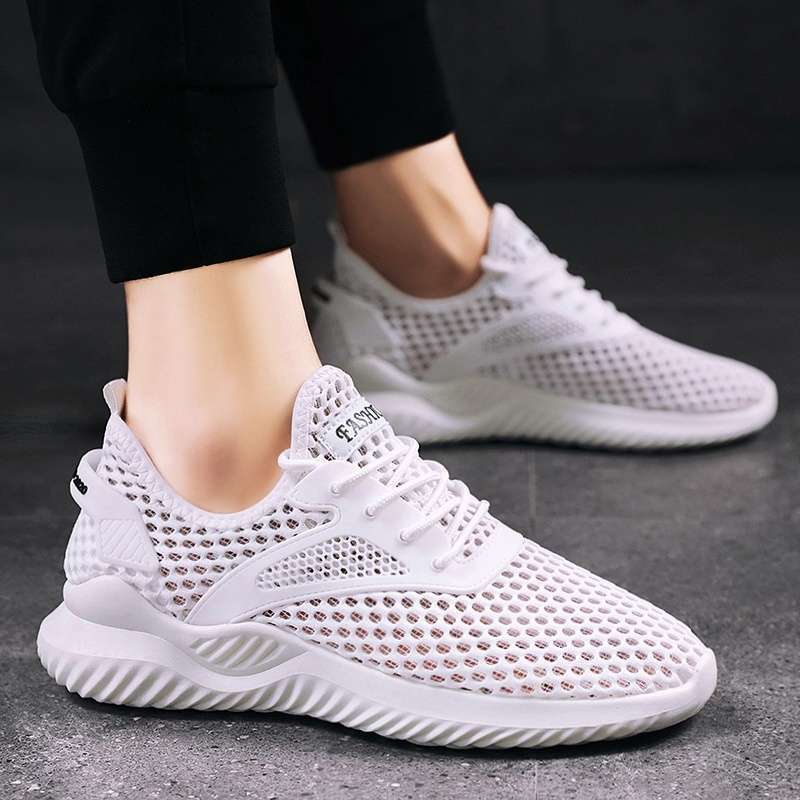 Scarpe da corsa leggere e traspiranti da uomo in tessuto mesh