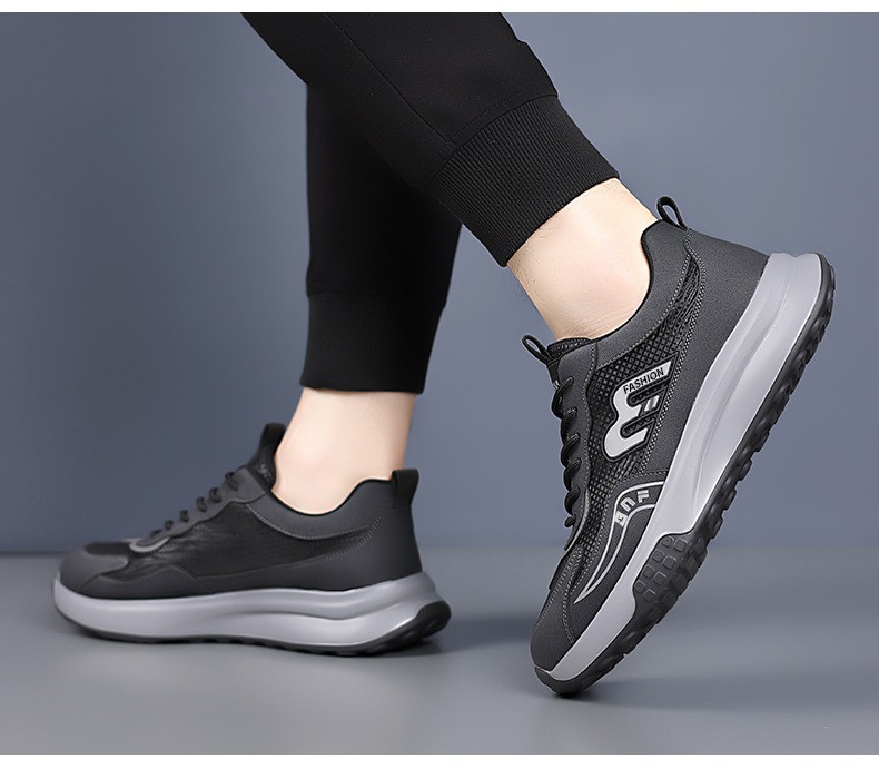 Sneakers casual da uomo stringate, ammortizzate e traspiranti detail 2