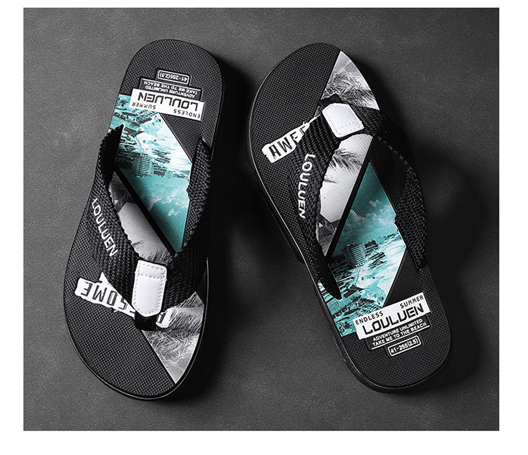 Men's Cushioned Lightweight Beach Flip-Flops detail 4