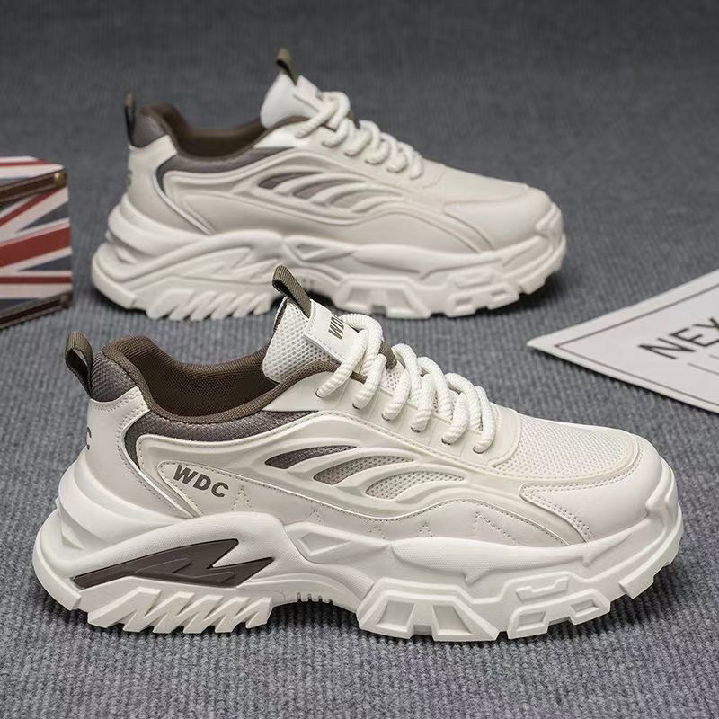 Men's Breathable Chunky Platform Casual Sneakers 4
