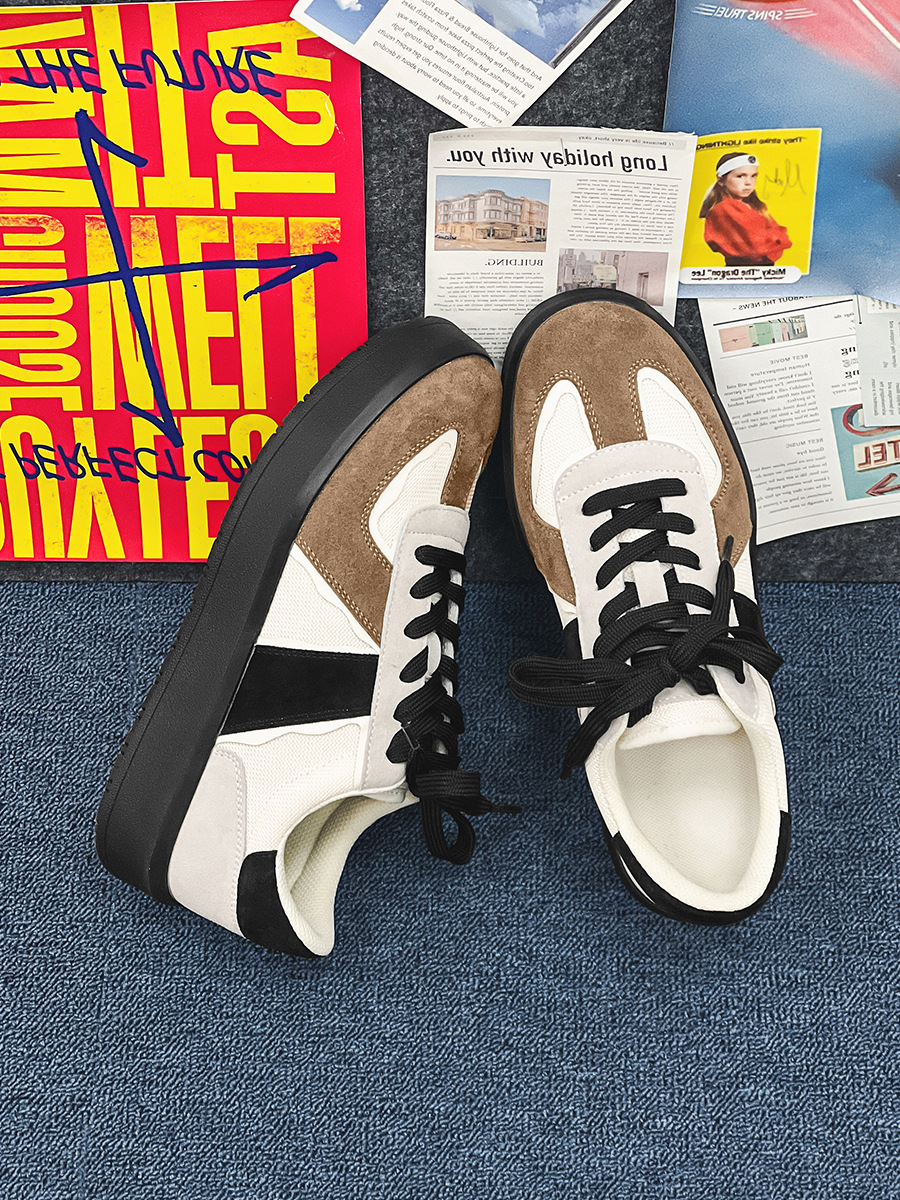 Chaussures casual à lacets respirantes pour homme au style color-block 5