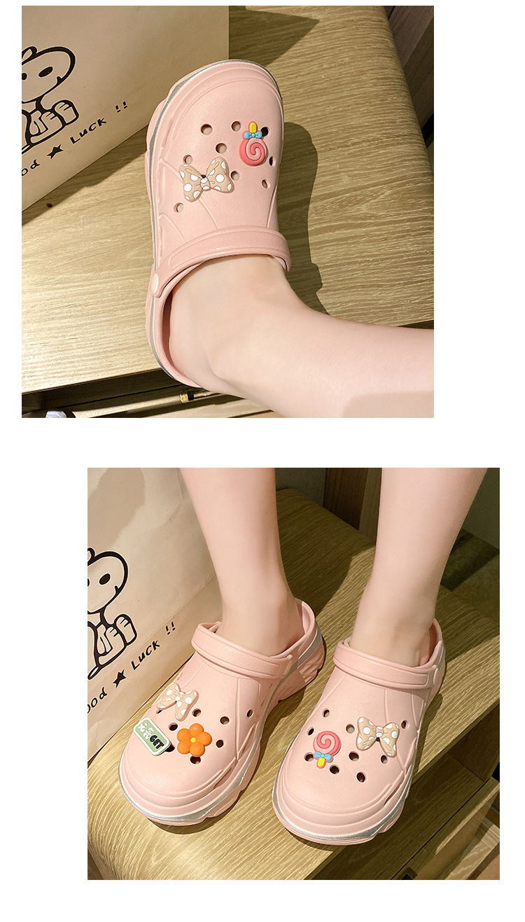 Women's Lightweight Breathable Platform Clog Sandals detail 4