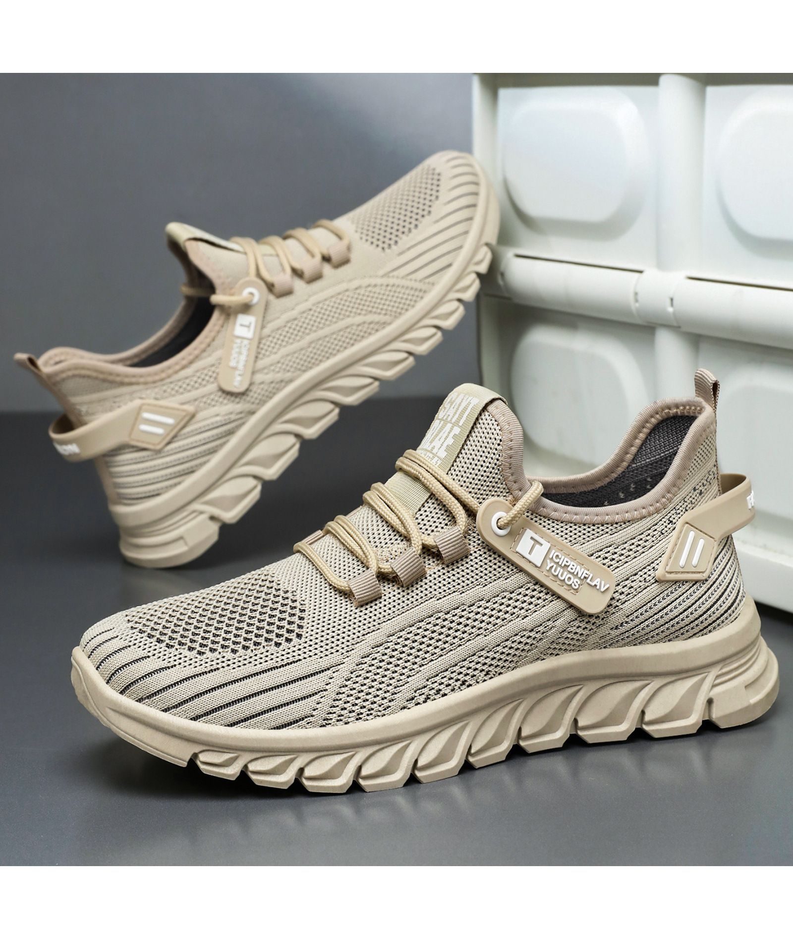 Lichte en ademende mesh hardloopschoenen voor heren detail 13
