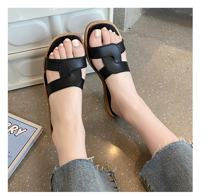 Leichte flache Pantoletten für Damen – Bequeme Sandalen detail 16