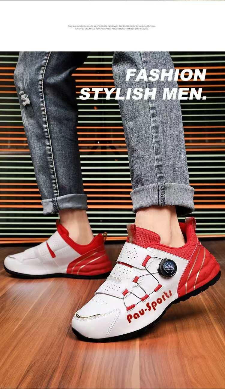 Atmungsaktive gedämpfte Herren-Sportschuhe mit Drehverschluss detail 5