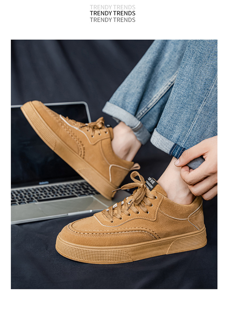 Chaussures de skate à lacets résistantes à l'usure pour hommes detail 12