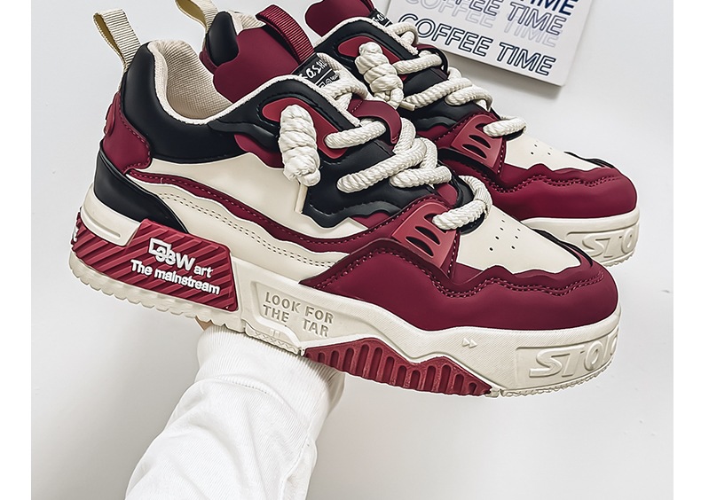 Sneakers casual unisex stringate con plateau ammortizzato colorblock detail 15