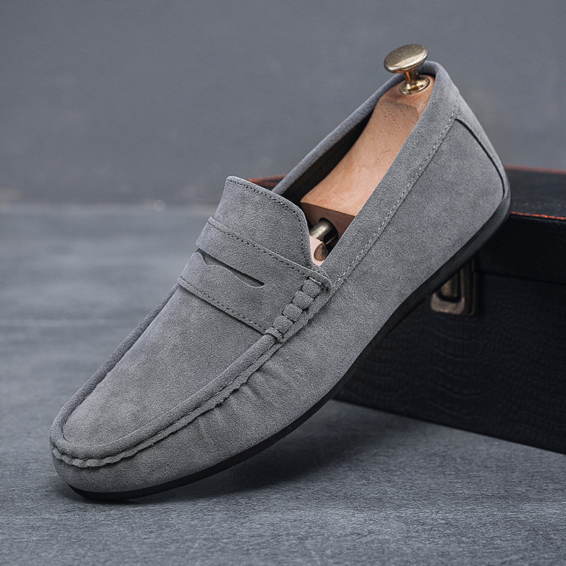 Klassische Slip-on Wildleder-Loafer für Herren – Freizeitschuhe