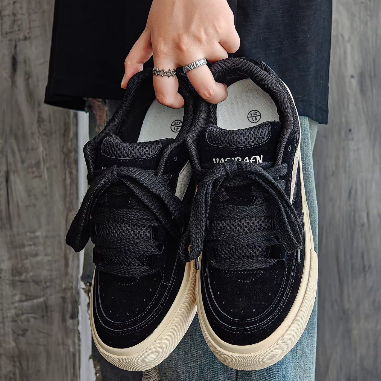 Unisex Skateschuhe aus atmungsaktivem Wildleder im Colour-Blocking-Design detail 9
