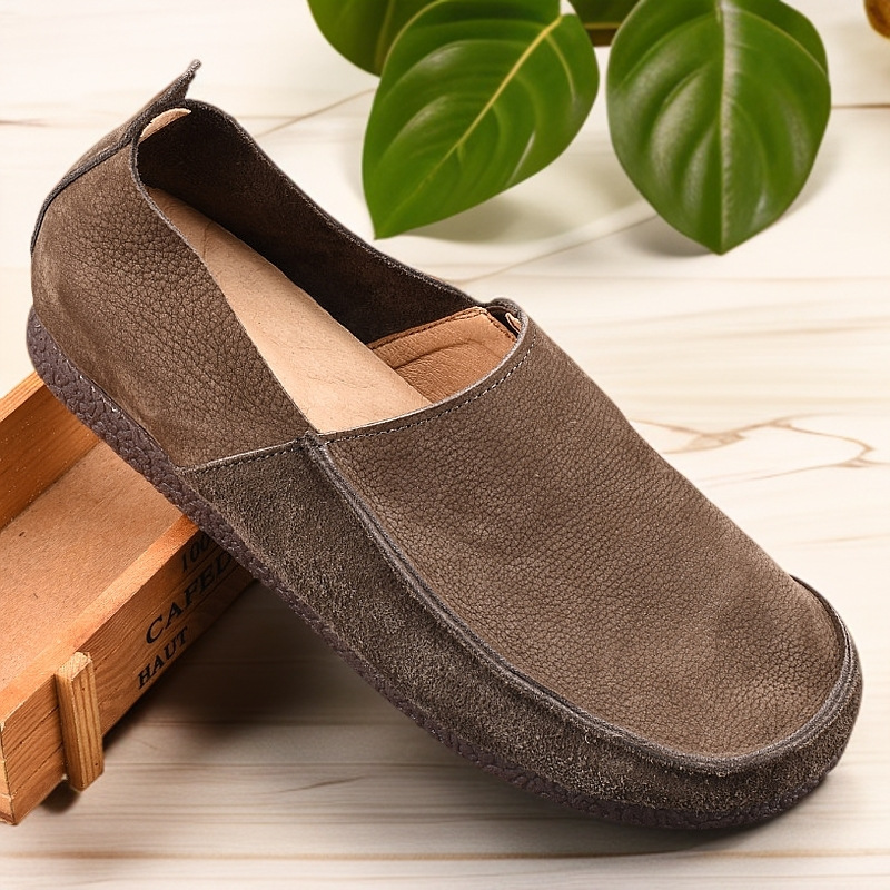 Herren Freizeitschuhe aus echtem Leder zum Hineinschlüpfen 3
