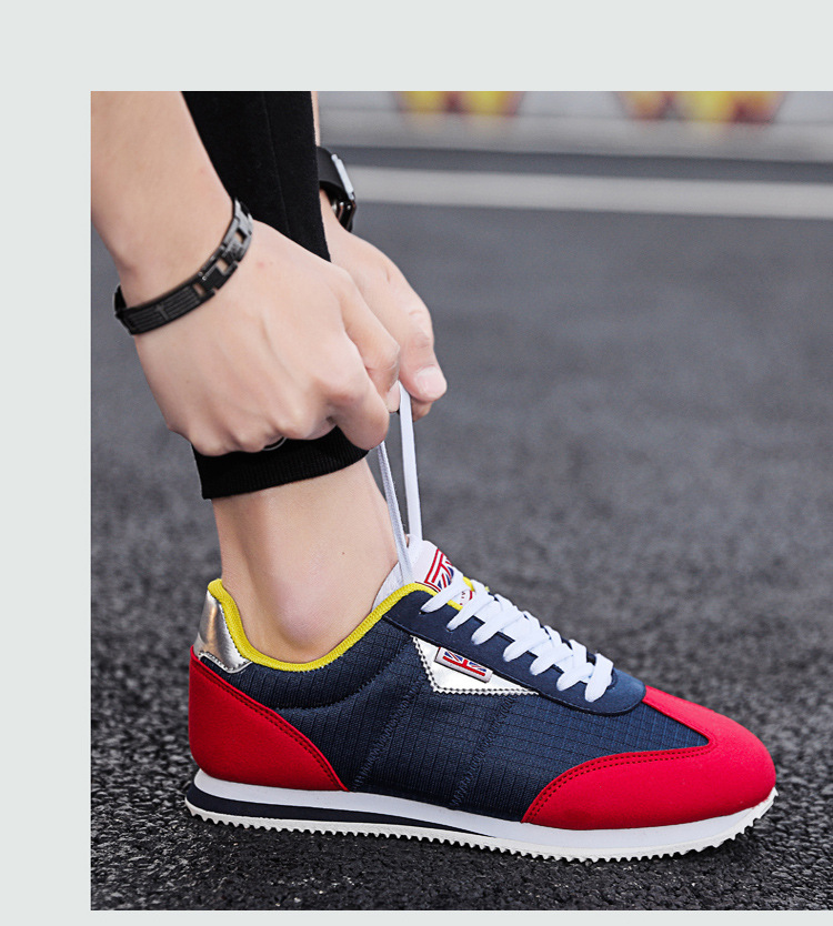 Atmungsaktive, leichte Schnür-Sneaker für Herren im Retro-Look detail 14