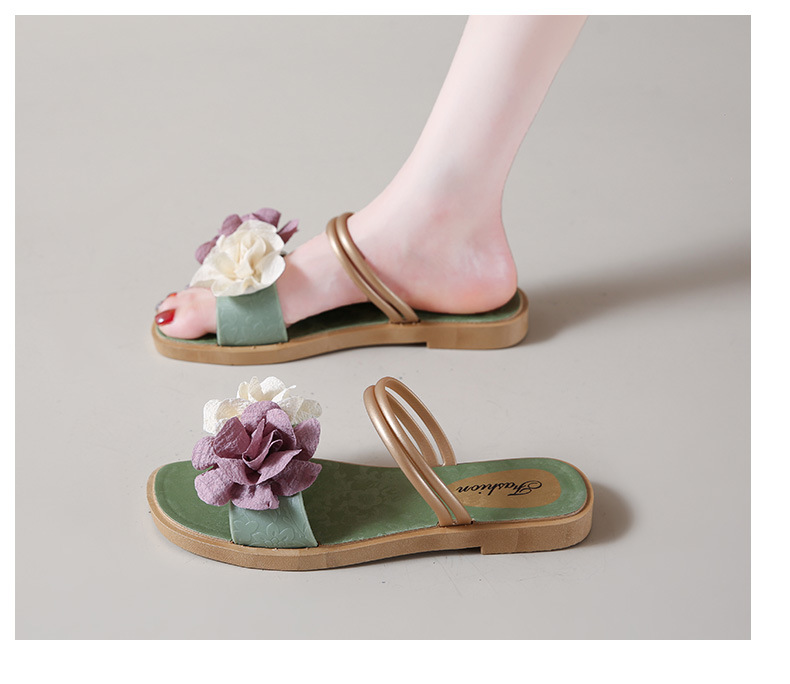 Women's Floral Lightweight Slip-On Flat Slippers detail 17